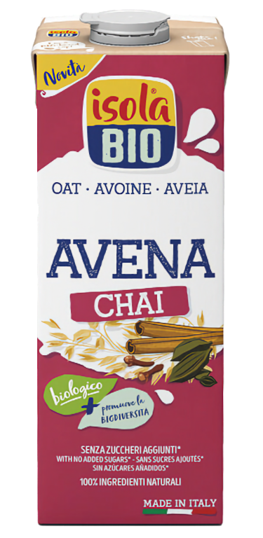 Bebida Vegetal de Avena Chai Bio · Isola Bio · 1 litro