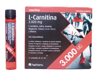 L-Carnitina 3.000 mg · Herbora · 12 viales