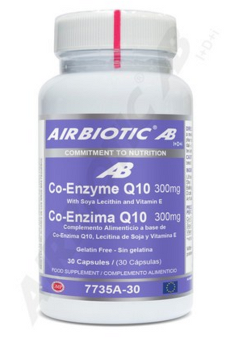Co-Enzima Q10 300 mg · Airbiotic · 30 cápsulas