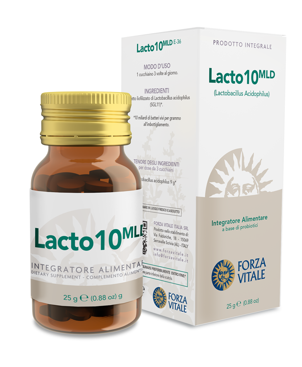 Lacto10 · Forza Vitale · 25 gramos