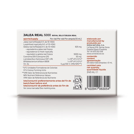 Jalea Real 5000 · Soria Natural · 20 viales