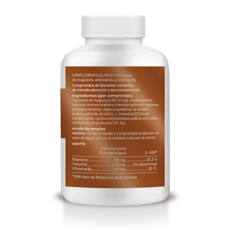 Magnesio + Vitamina B6 - Liberación Sostenida · Soria Natural · 120 comprimidos