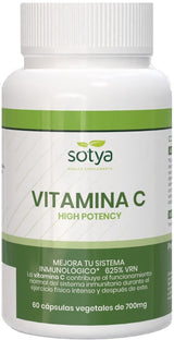 Vitamina C High Potency · Sotya · 60 cápsulas