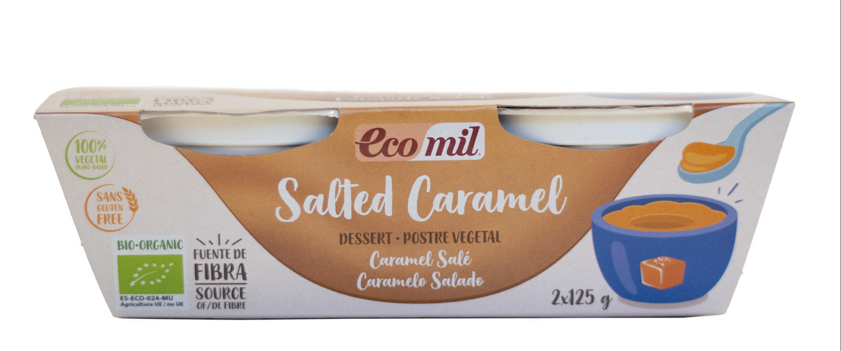 Postre de Caramelo Salado · Ecomil · 2x125 gramos