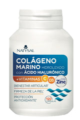 Colágeno Marino con Ácido Hialurónico · Natysal · 120 cápsulas