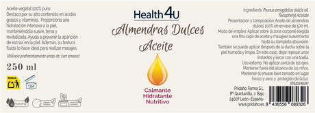 Aceite De Almendras · Health4U · 250 ml