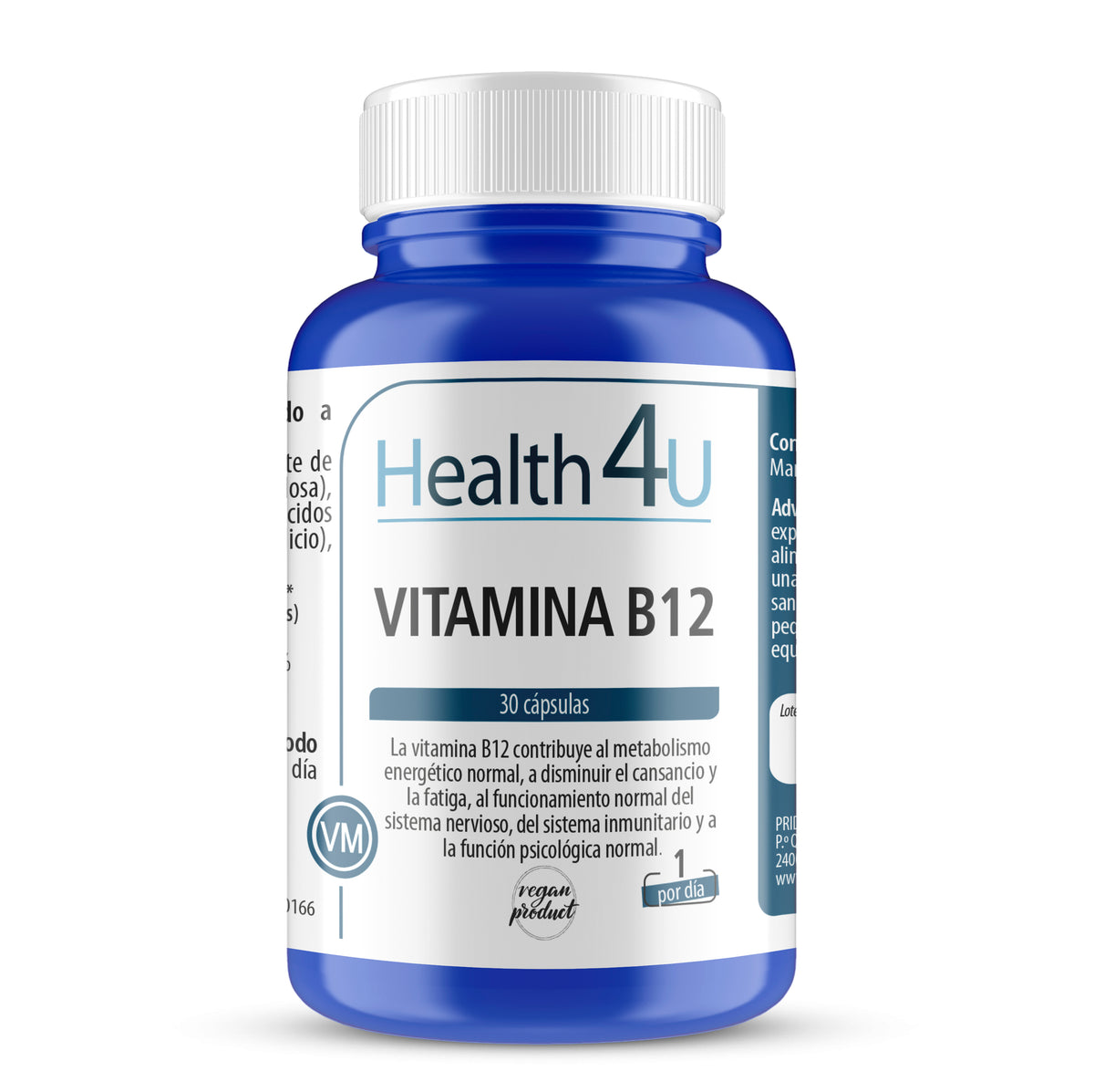 Vitamina B12 · Health4U · 30 cápsulas