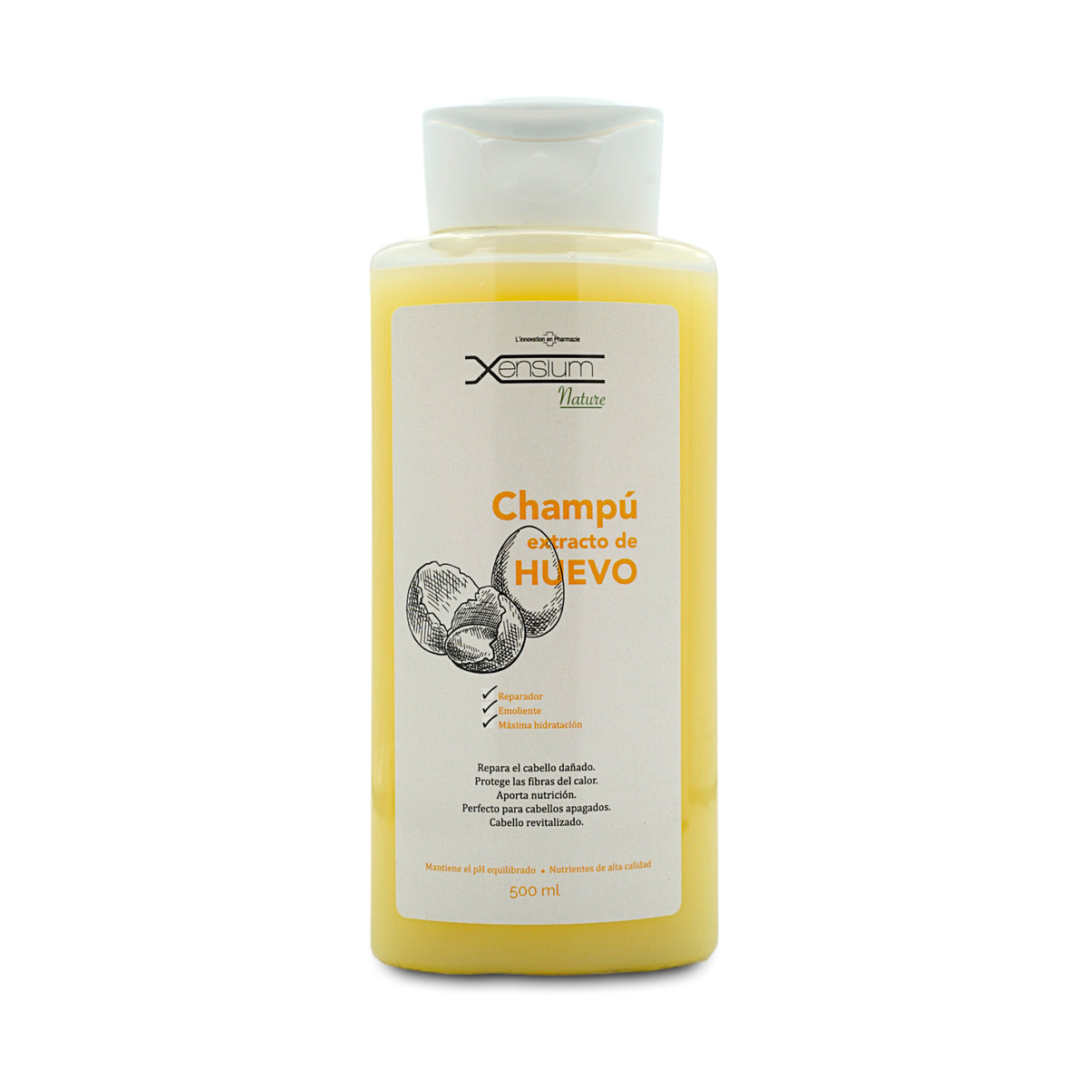 Champú de extracto de Huevo · Xensium · 500 ml