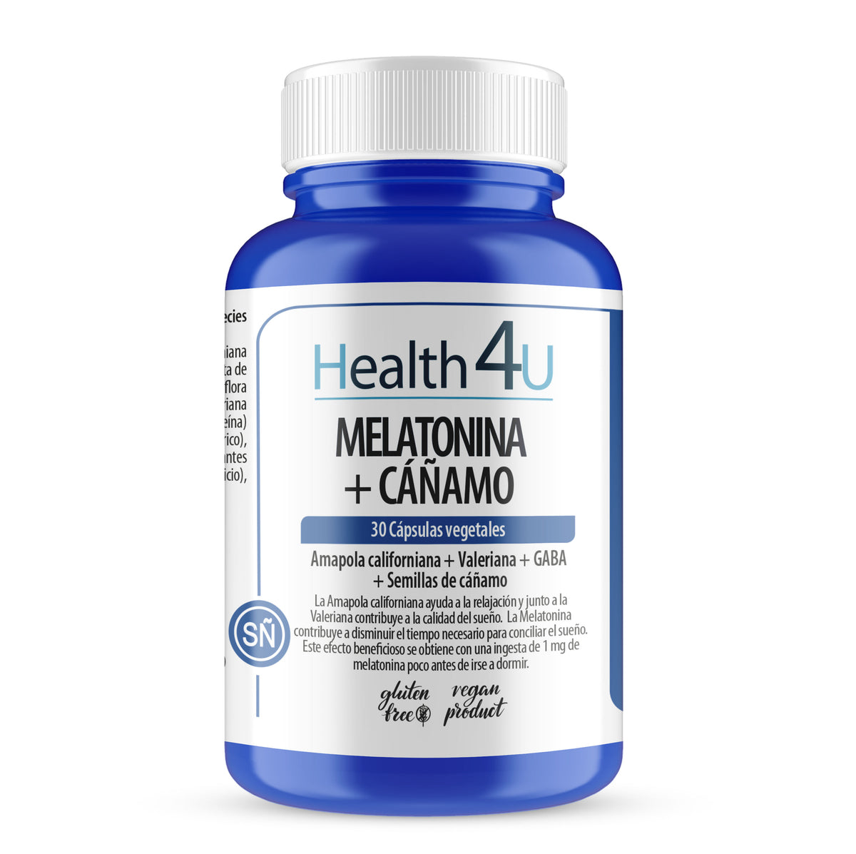 Melatonina + Cáñamo · Health4U · 30 cápsulas