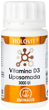 Holovit Vitamina D3 Liposomada 3.000 UI · Equisalud · 50 cápsulas
