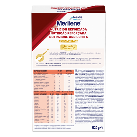 Meritene Cereal Instant - Multifrutas · Nestlé · 520 gramos