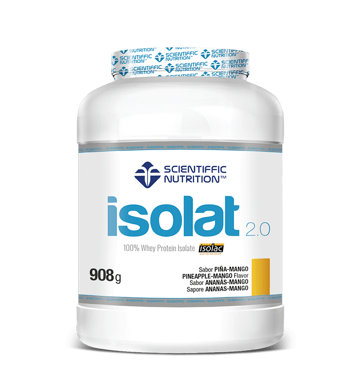 Isolat 2.0 Whey Protein: Sabor Piña-Mango · Scientiffic Nutrition · 908 gramos
