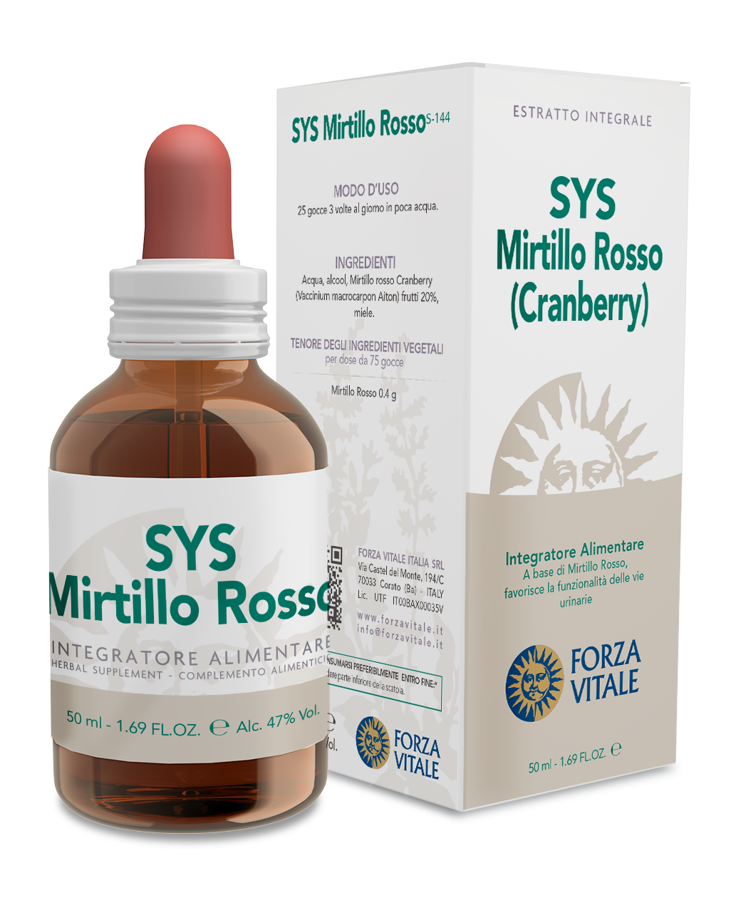 SYS Mirtillo Rosso · Forza Vitale · 50 ml