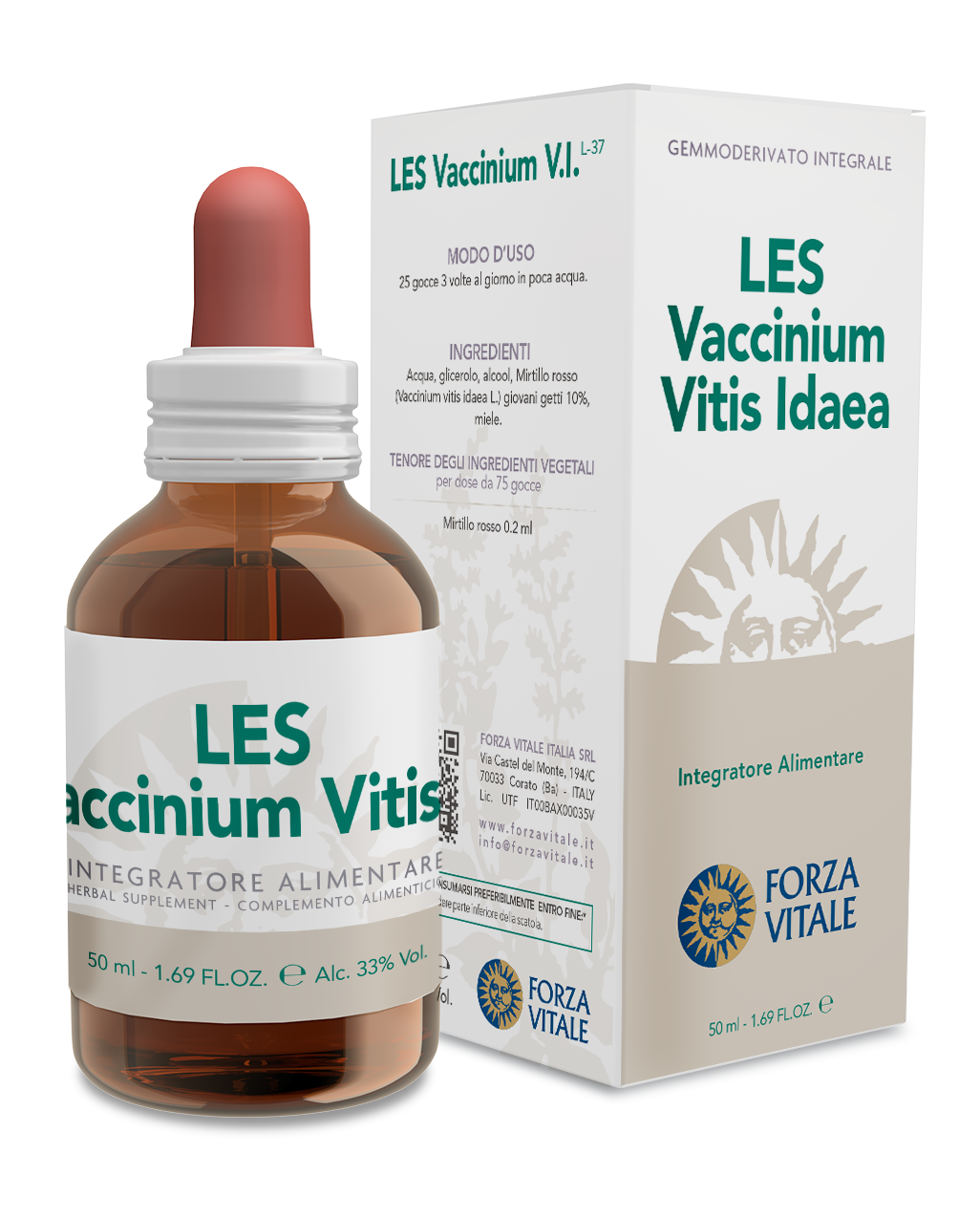 LES Vaccinum Vitis Idaea · Forza Vitale · 50 ml