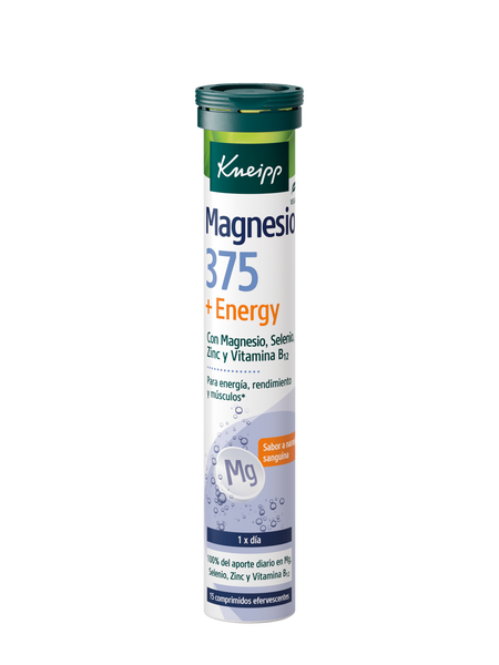 Magnesio 375 + Energy · Kneipp · 15 comprimidos efervescentes