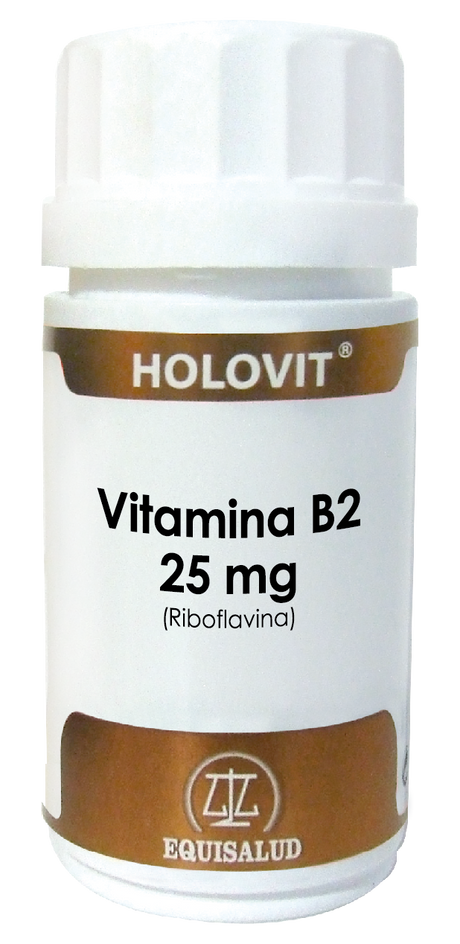 Holovit Vitamina B2 25 mg · Equisalud · 50 cápsulas