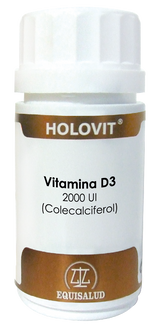 Holovit Vitamina D3 2.000 UI · Equisalud · 50 cápsulas
