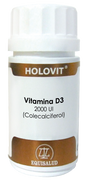 Holovit Vitamina D3 2.000 UI · Equisalud · 50 cápsulas