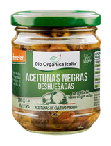 Aceitunas Negras Deshuesadas · Bio Organica Italia · 190 gramos
