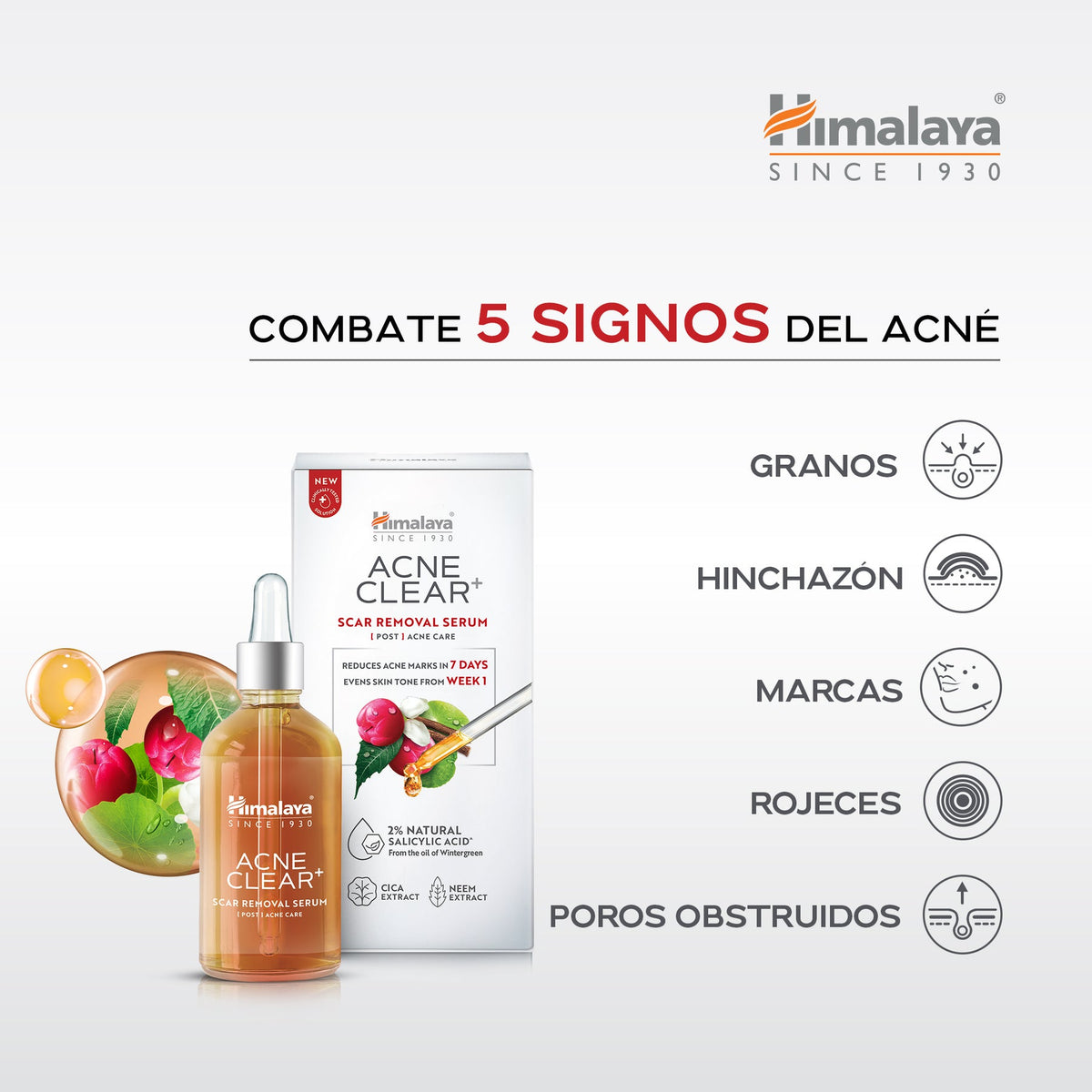 Acne Clear+ Scar Removal Serum · Himalaya · 30 ml