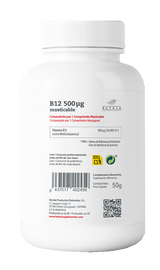 Vitamina B12 500 mcg · Betula · 100 comprimidos masticables