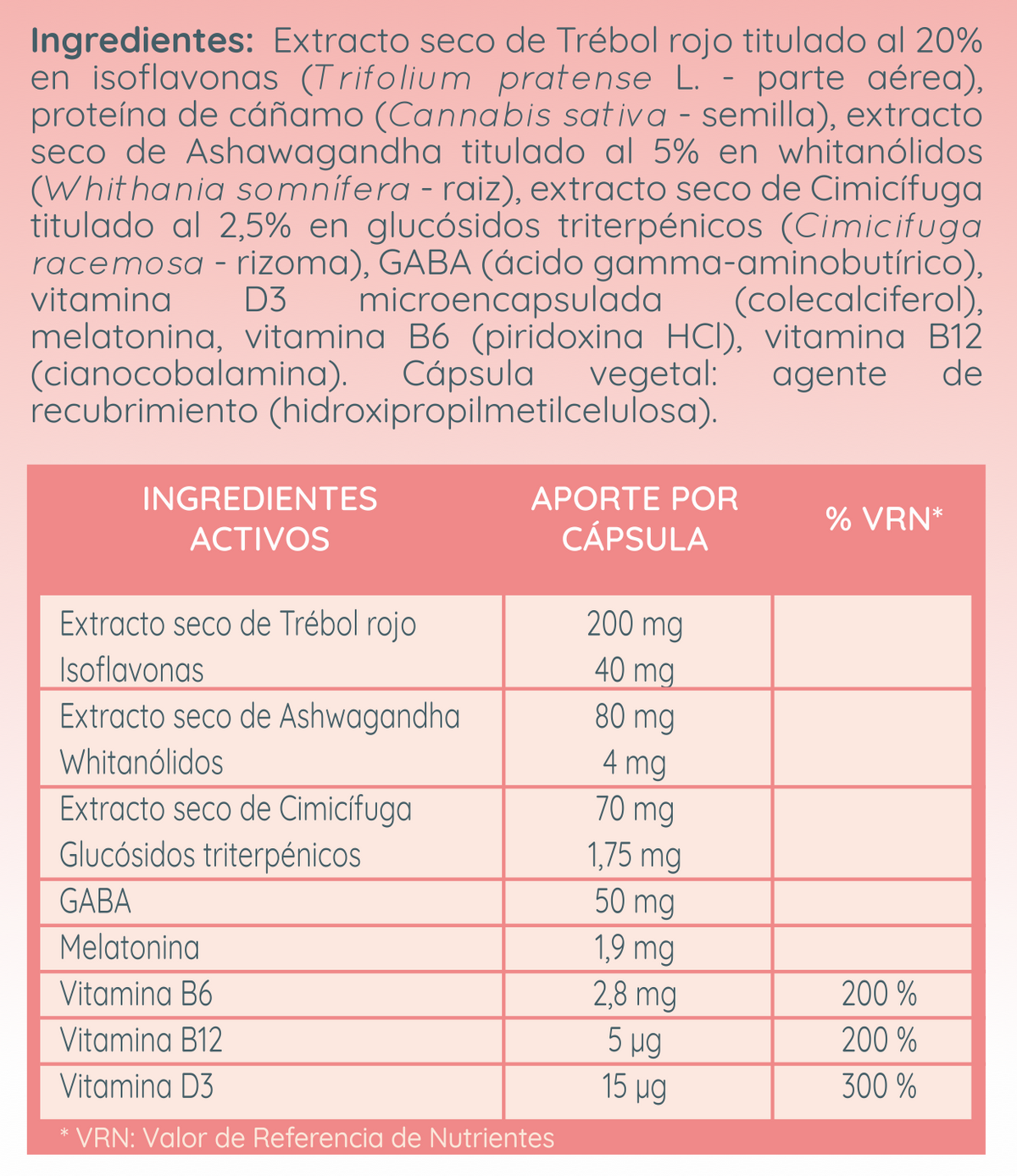 Cannagyn Noche Menopausia · WeBotanix · 45 cápsulas