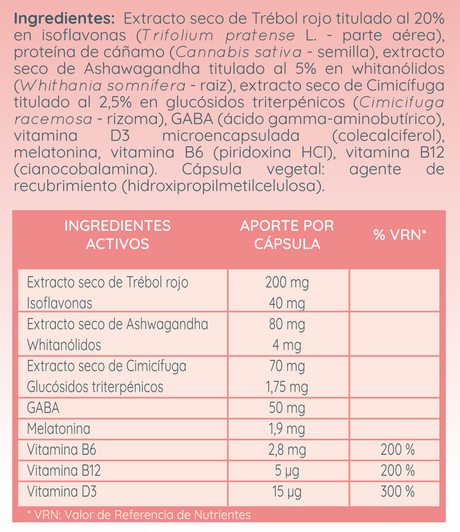 Cannagyn Noche Menopausia · WeBotanix · 45 cápsulas