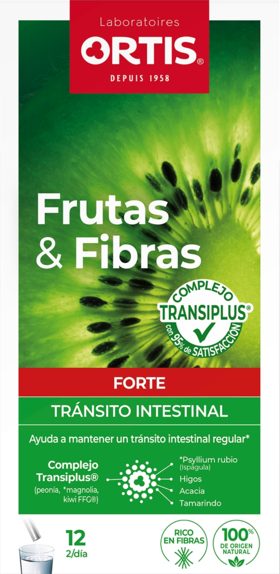 Frutas & Fibras Forte · Ortis · 12 sobres