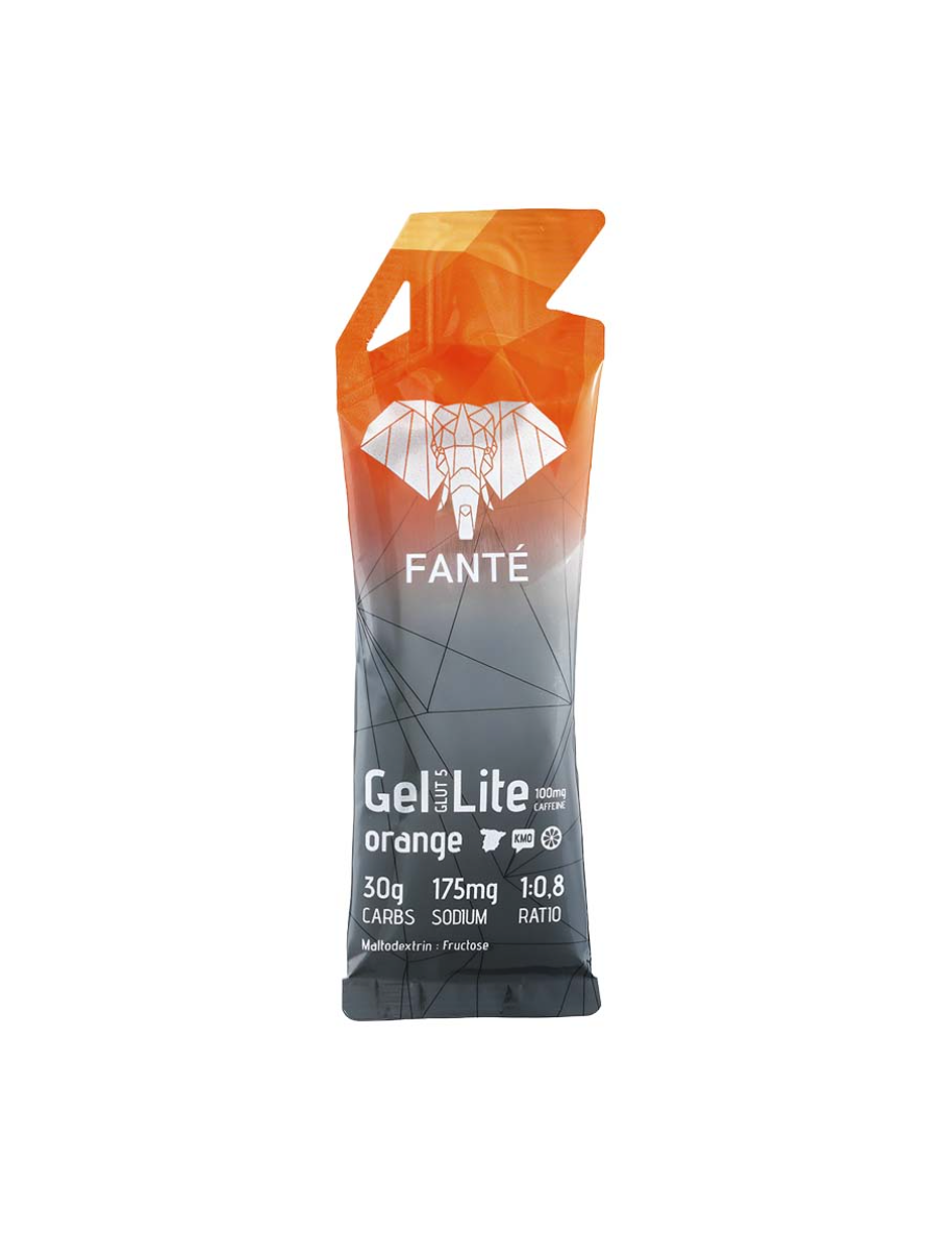 Gel Lite 30 Sabor Naranja con Cafeína · Fanté · 40 gramos [Caducidad 01/2027]