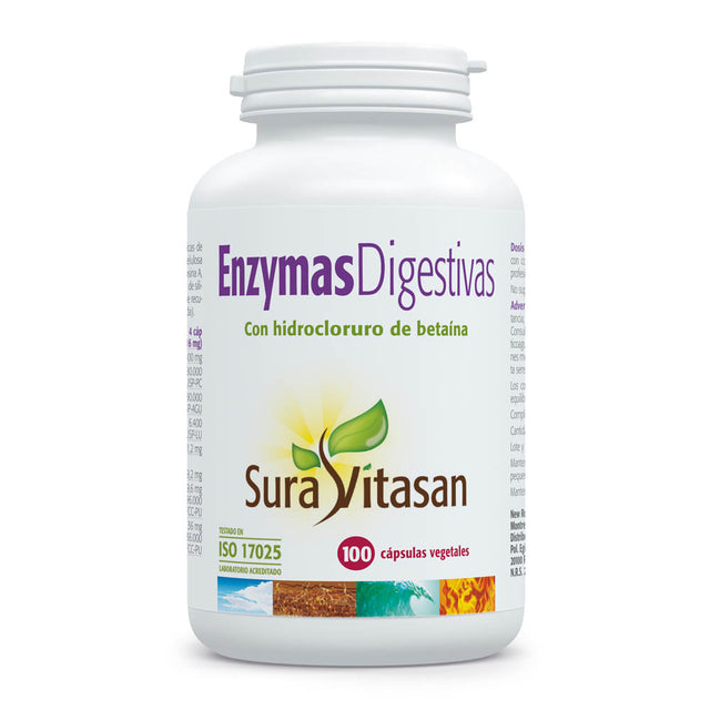 Enzymas Digestivas · Sura Vitasan · 100 cápsulas