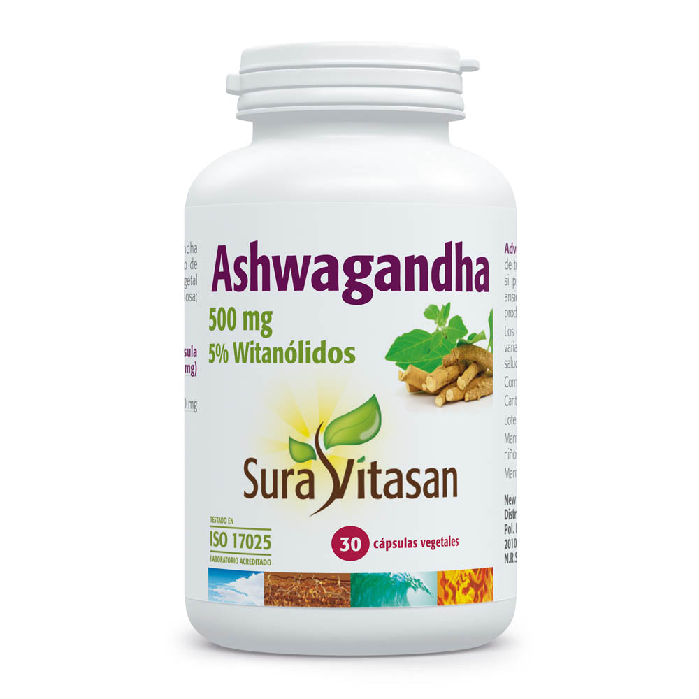 Ashwagandha · Sura Vitasan · 30 cápsulas
