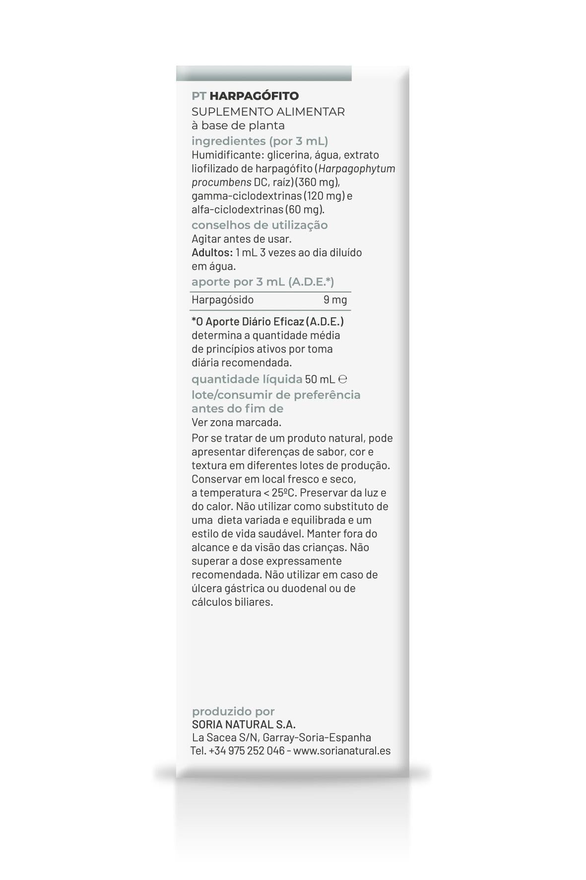 Extracto de Harpagofito XXI · Soria Natural · 50 ml - 2