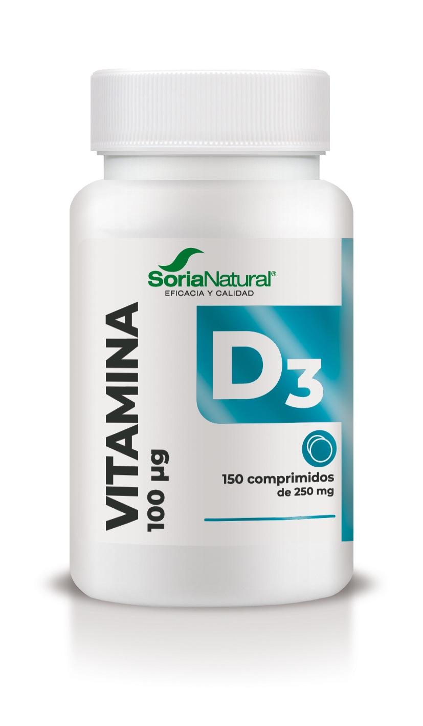 Vitamina D3 - Liberación Sostenida · Soria Natural · 150 comprimidos