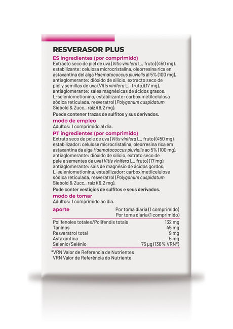 Resverasor Plus · Soria Natural · 28 comprimidos