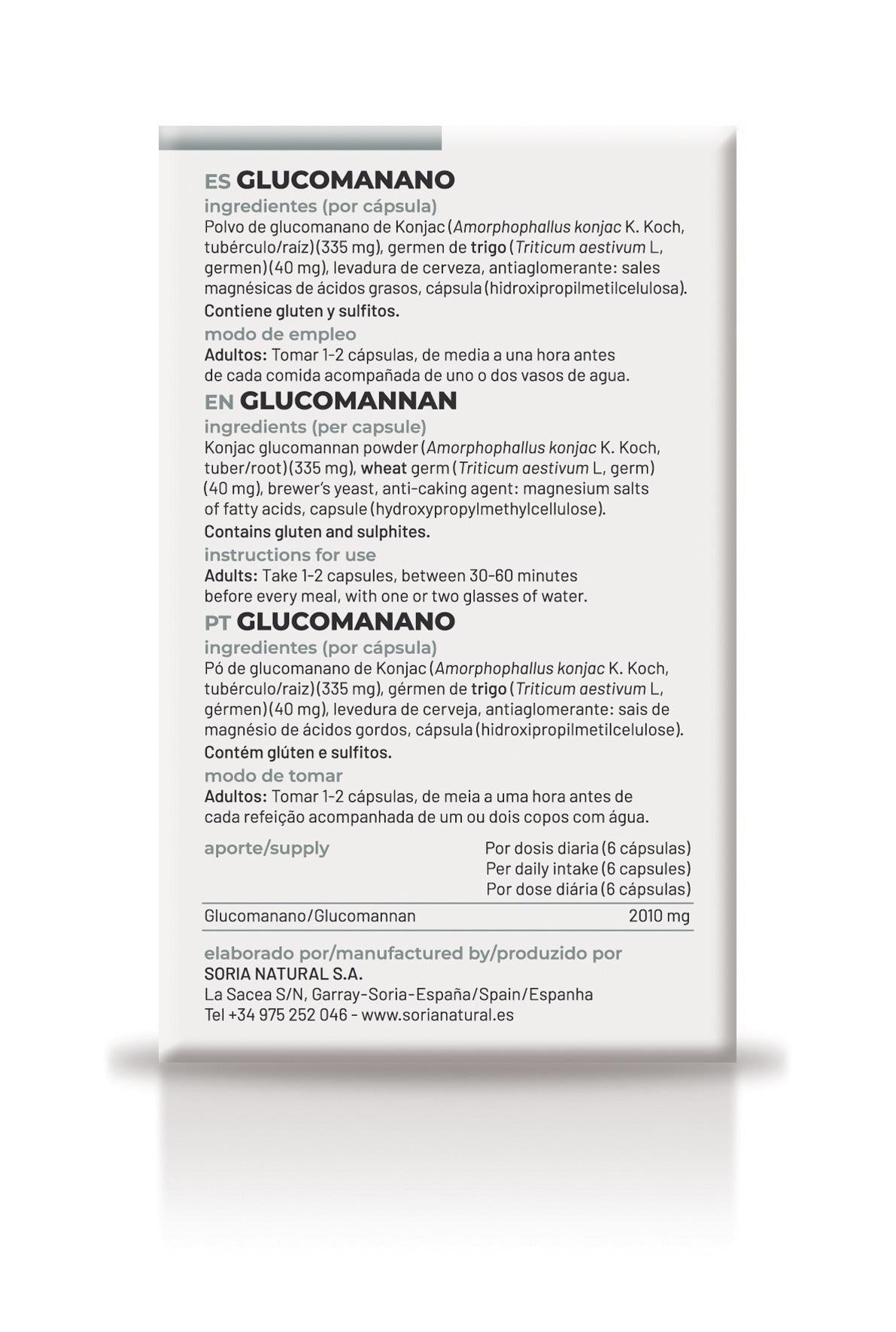 21-S Glucomanano · Soria Natural · 60 cápsulas - 5