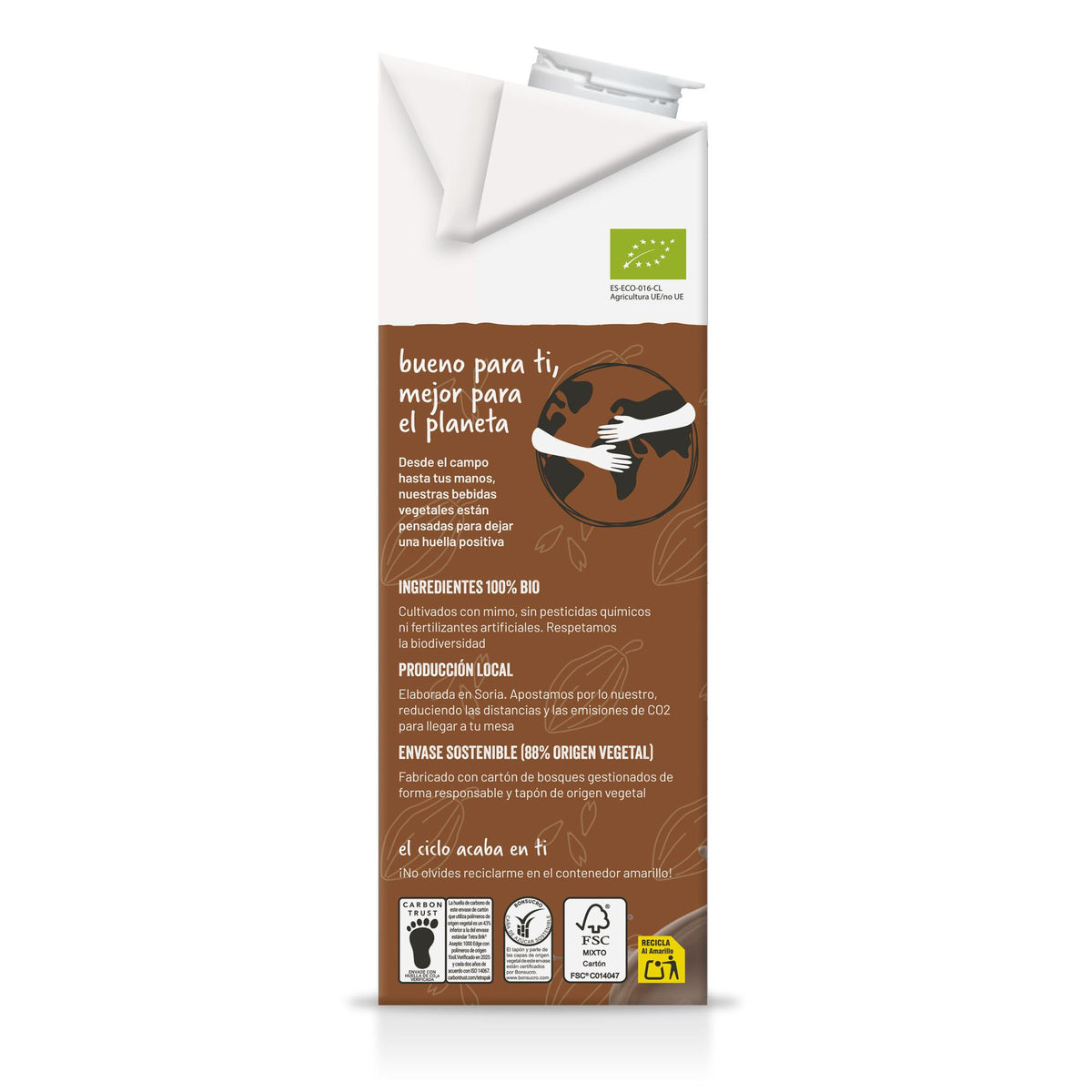 Bebida de Avena con Cacao · Soria Natural · 1 litro - 2