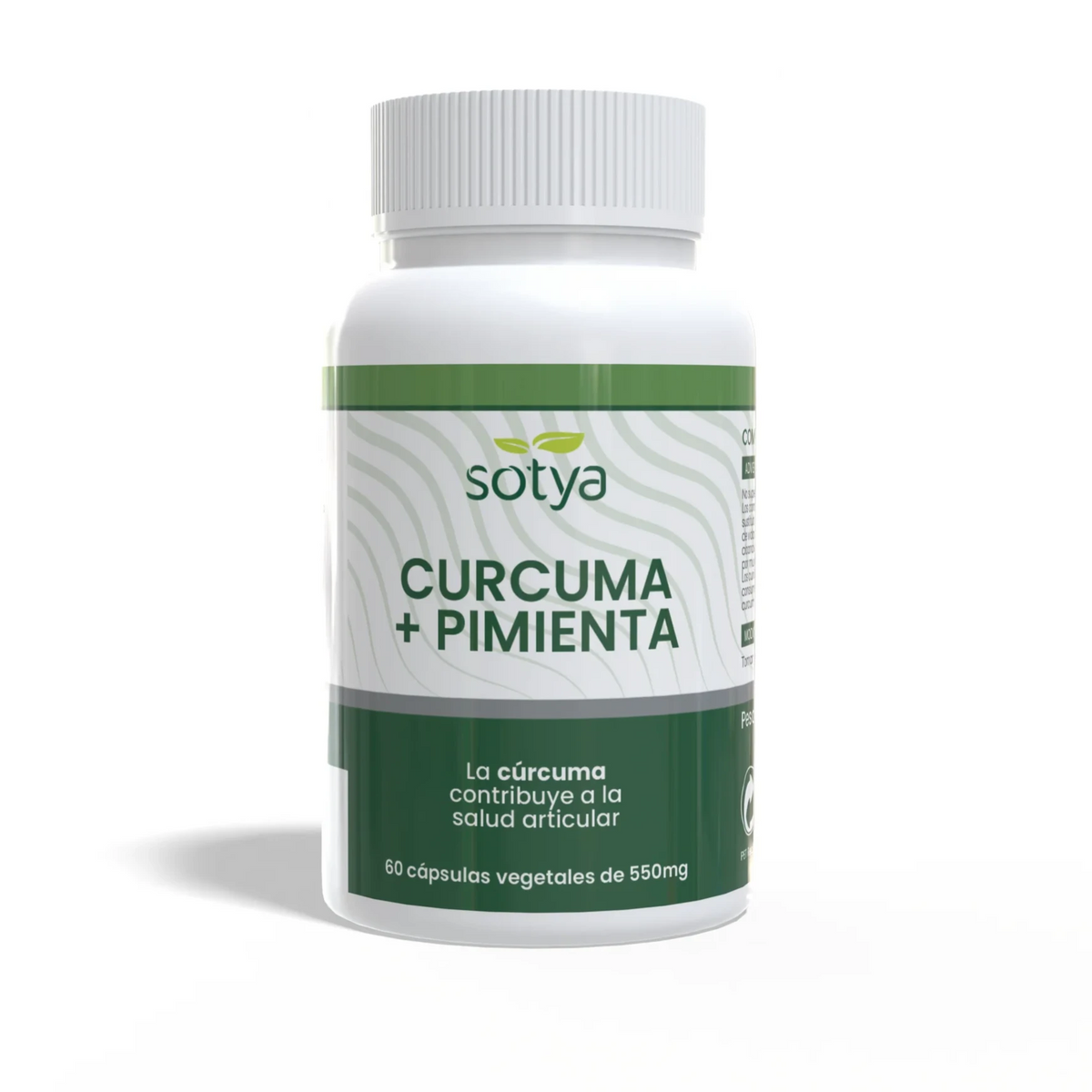 Curcuma + Pimienta · Sotya · 60 cápsulas