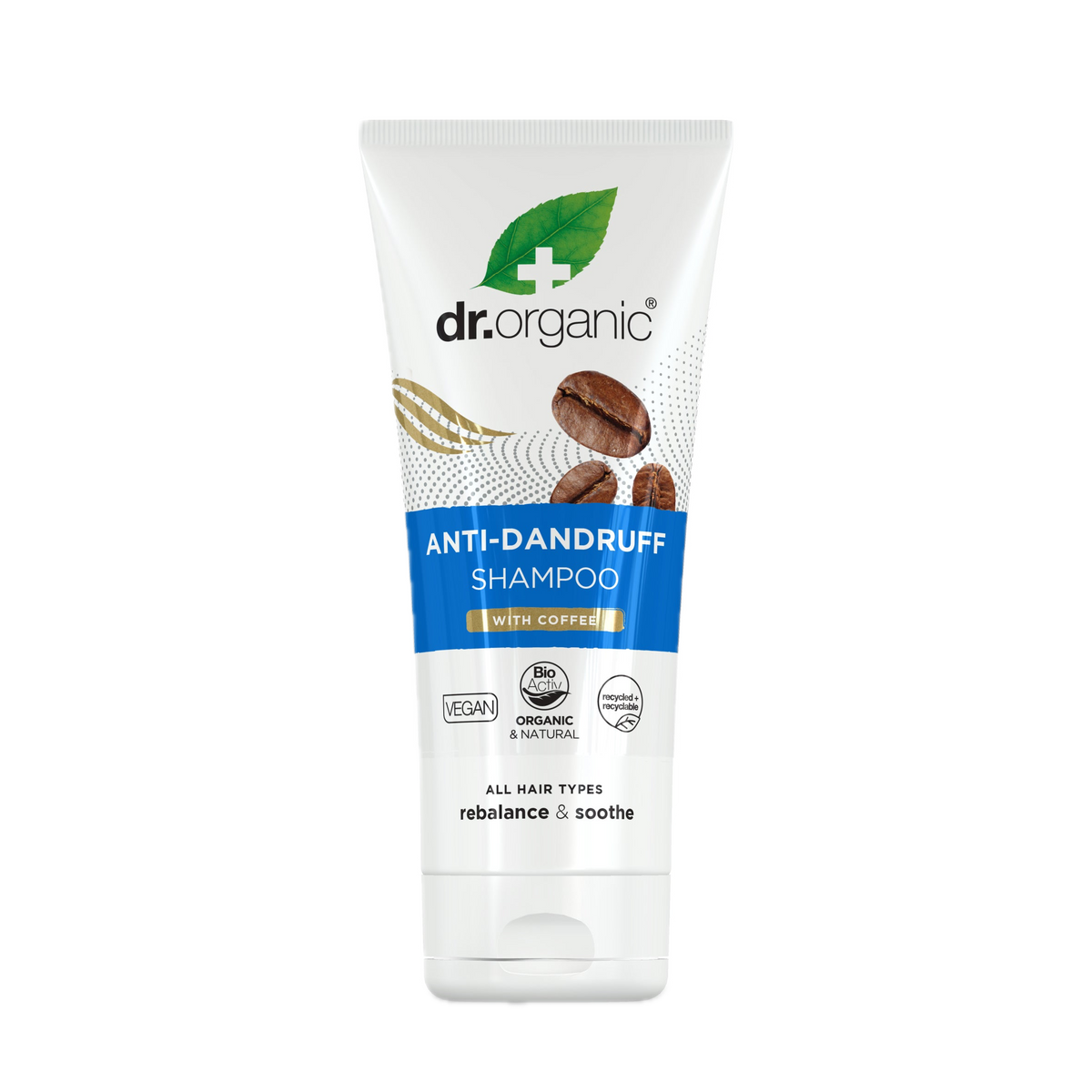 Champú Anticaspa de Café · Dr Organic · 200 ml