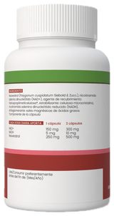 NAD+ NADH & Trans-Resveratrol · Sotya · 60 cápsulas