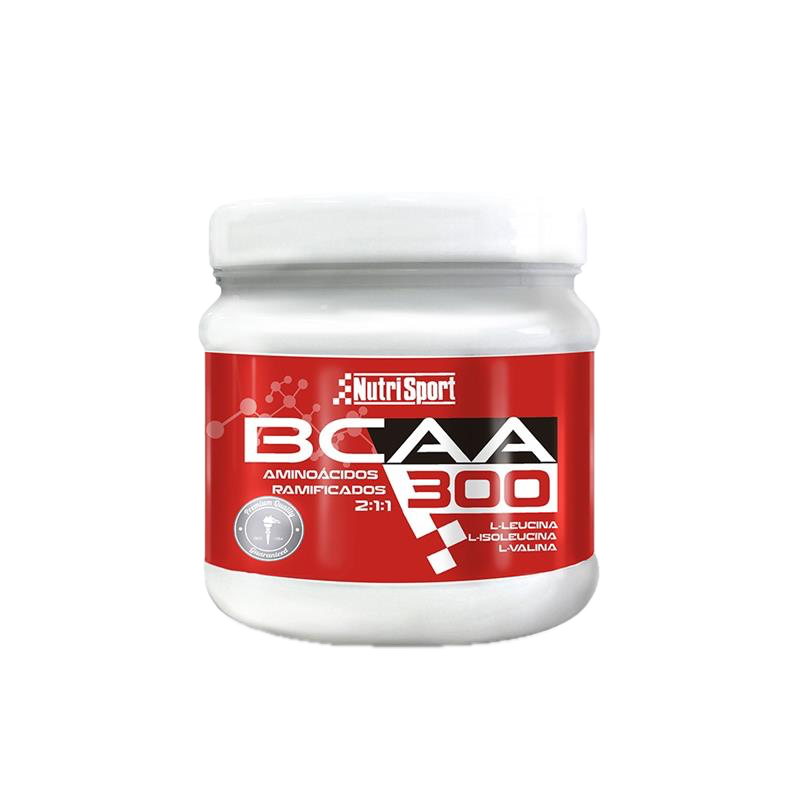 BCAA 300: Aminoácidos Ramificados · Nutrisport · 300 gramos [Caducidad 01/2027]