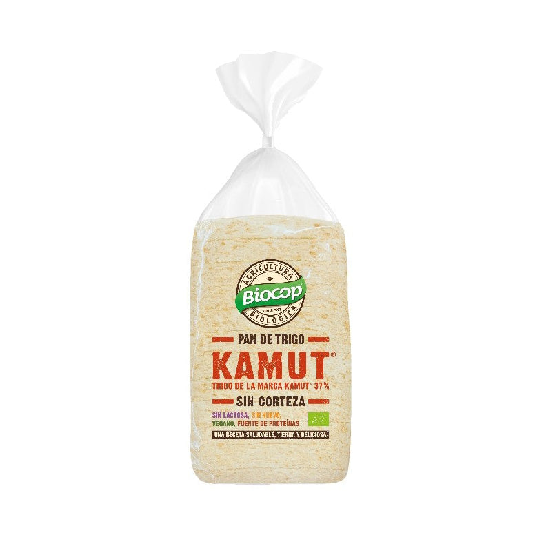 Pan de Molde Sin Corteza de Kamut · Biocop · 300 gramos