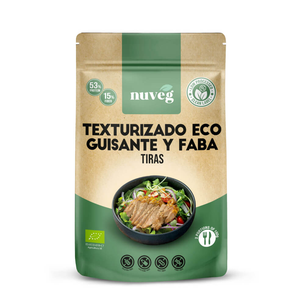 Texturizado Eco de Guisante y Faba · Nuveg · 80 gramos
