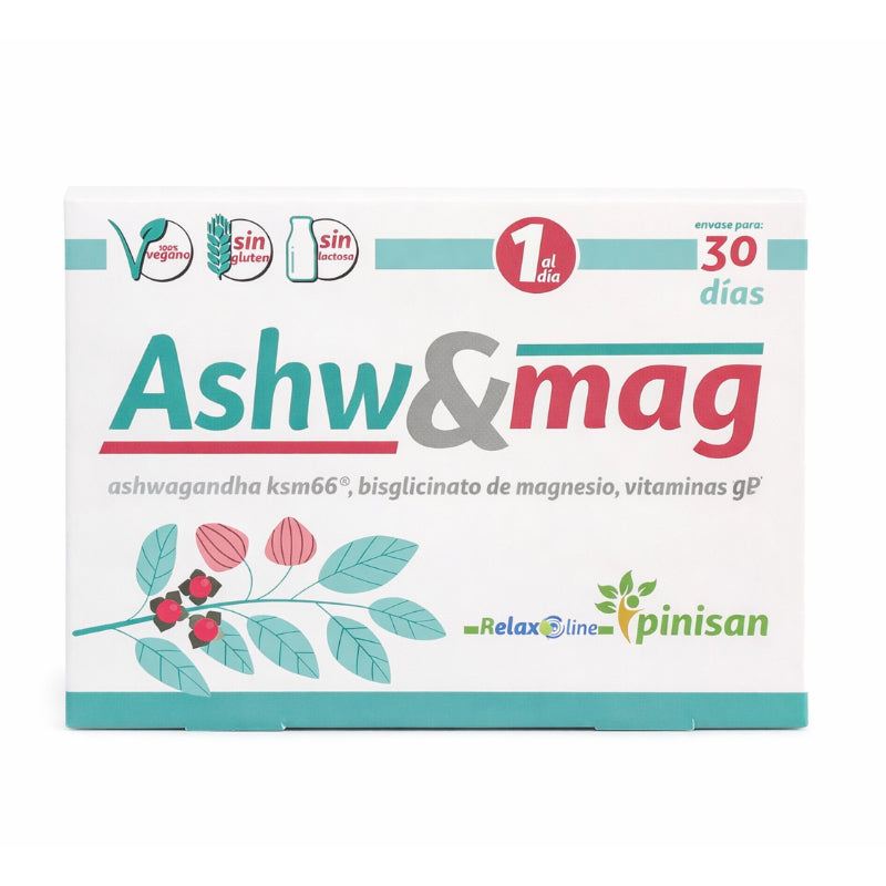 Ashwagandha y Magnesio · Pinisan · 30 cápsulas