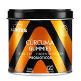 Cúrcuma con Probióticos Gummies · Aldous Bio · 120 gummies