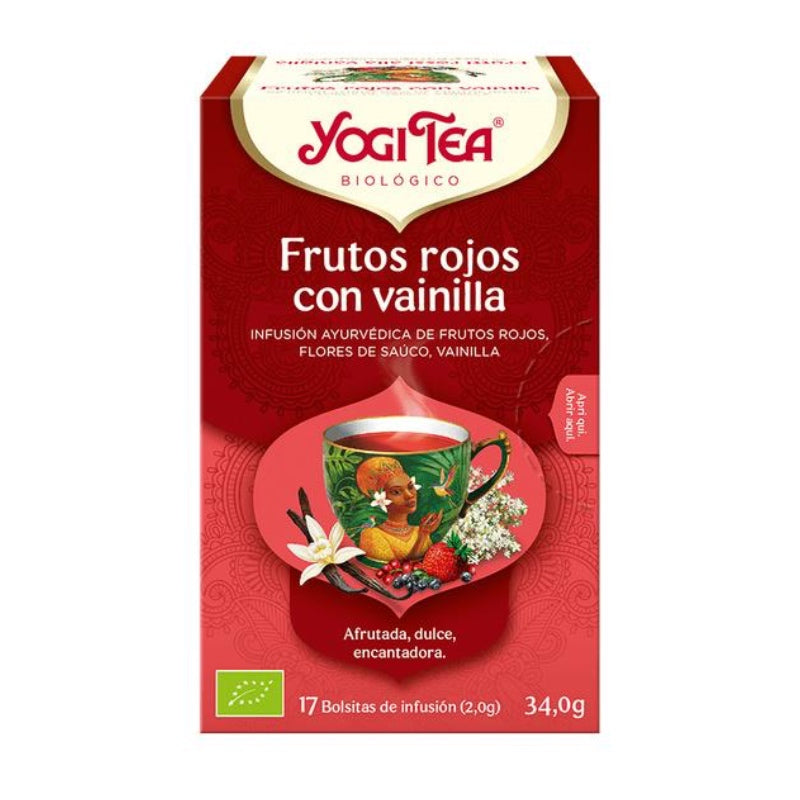 Frutos Rojos con Vainilla · Yogi Tea · 17 filtros