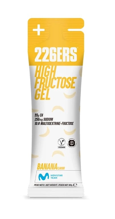 High Fructose Gel: Sabor Plátano · 226ERS · 80 gramos