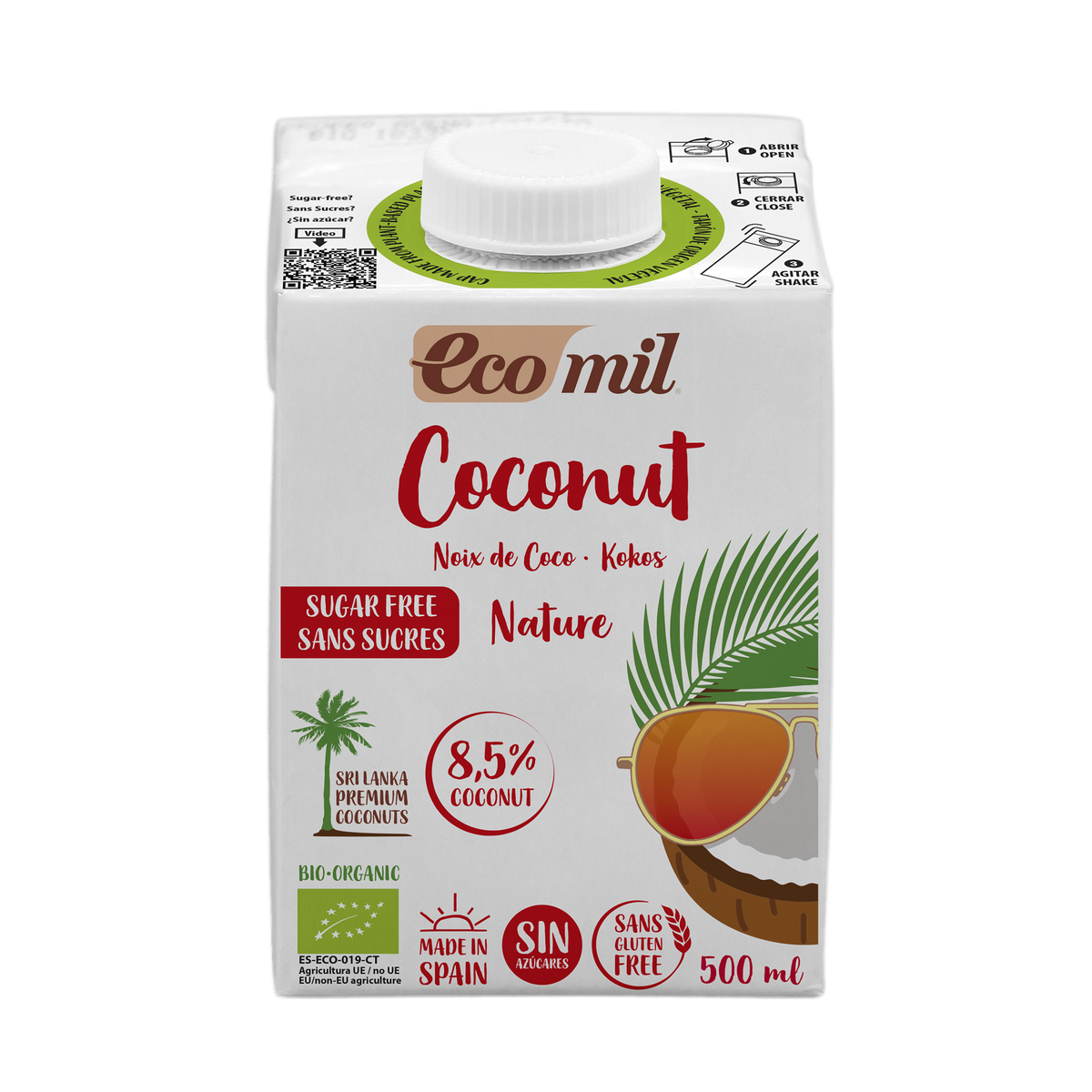 Bebida de Coco Nature Bio · Ecomil · 500 ml