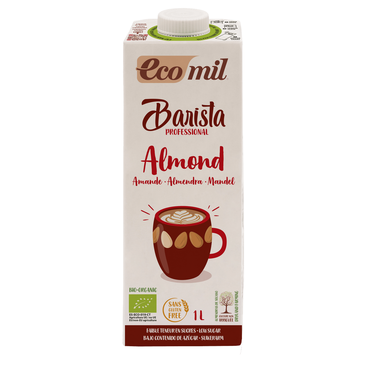 Bebida de Almendra Barista Bio · Ecomil · 1 litro