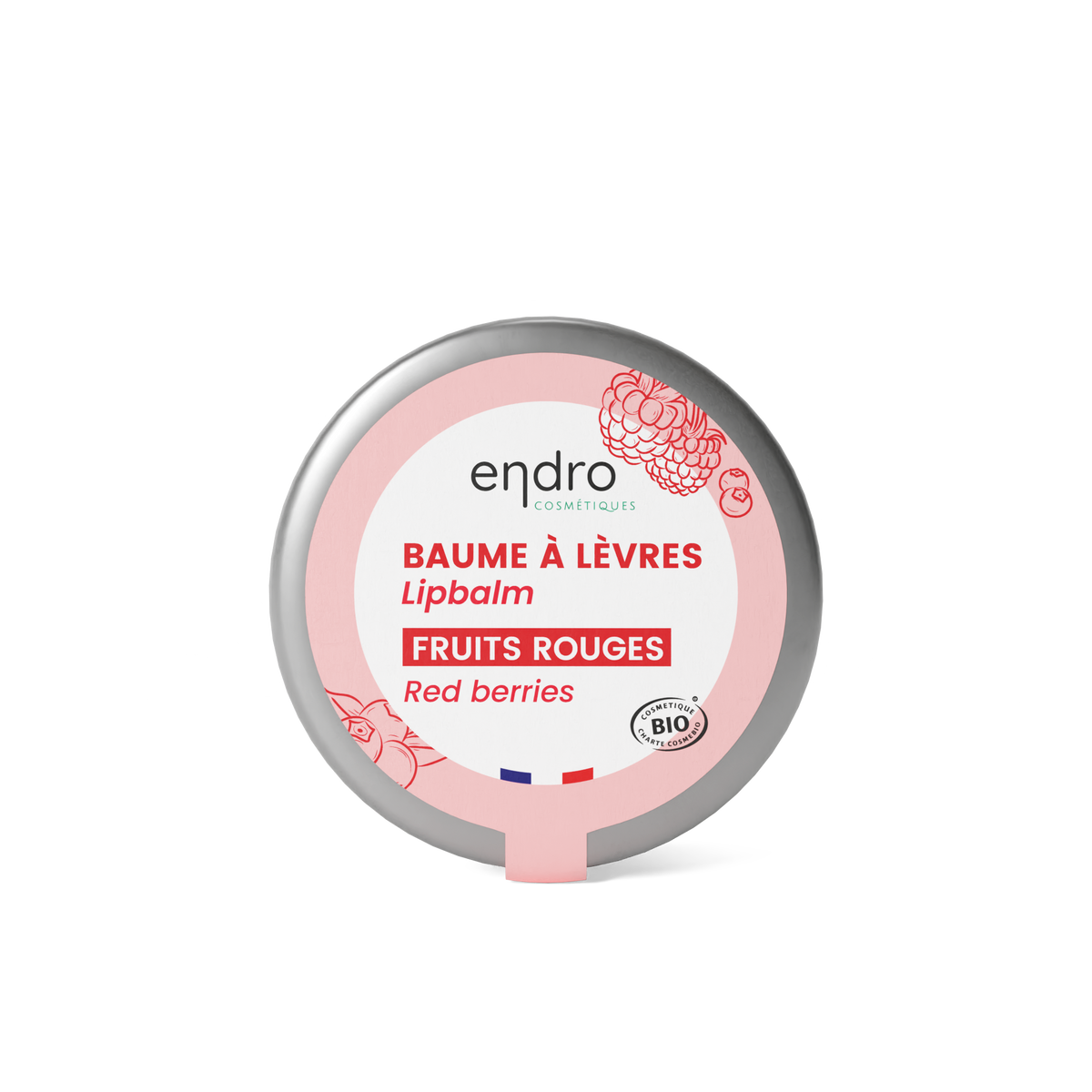 Bálsamo Labial Ecológico - Frutos Rojos · Endro Cosmétiques · 15 gramos