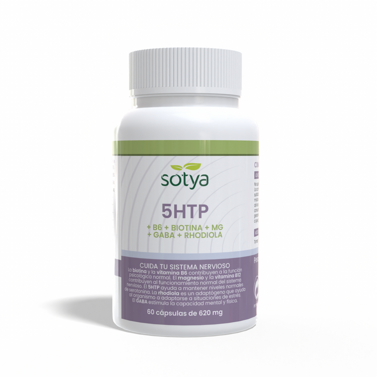 5-HTP + B6 + Biotina + Mg · Sotya · 60 cápsulas